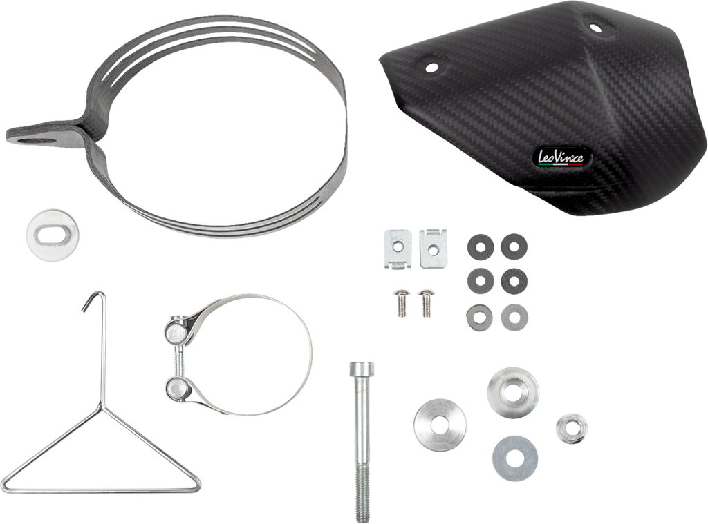 LEOVINCE Slip-On Muffler - Black Stainless Steel 14449EBU