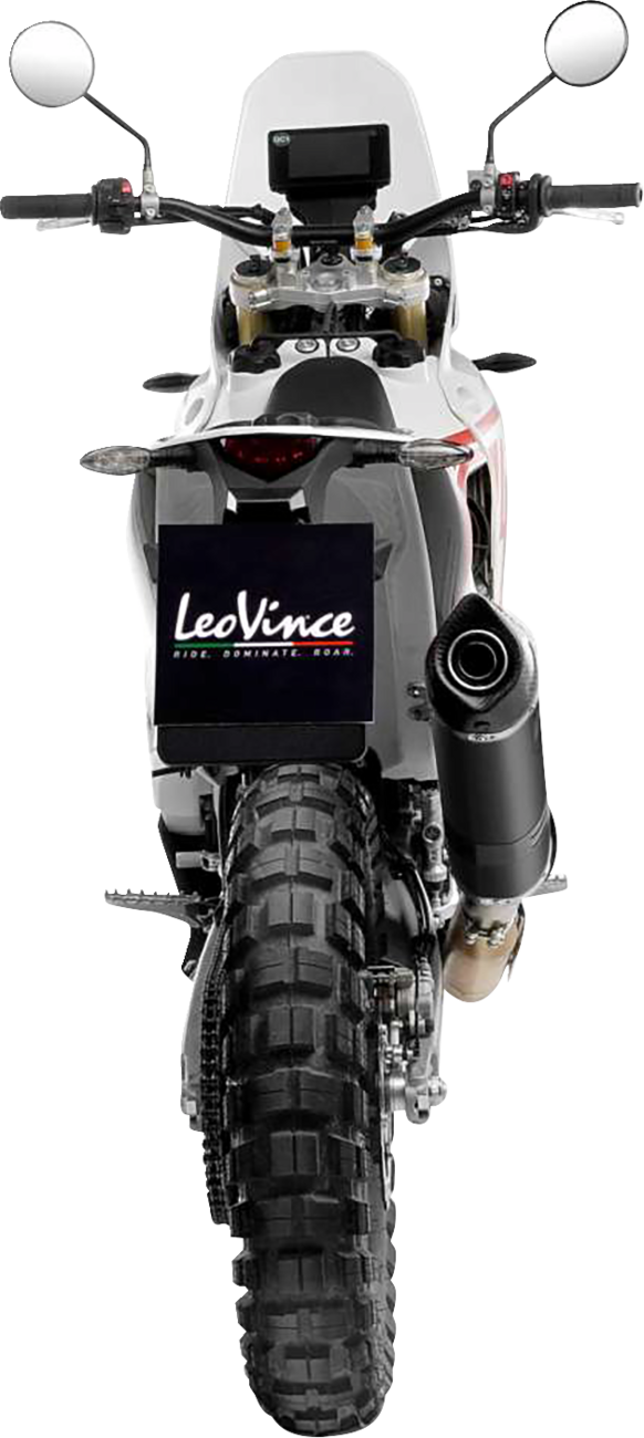LEOVINCE Slip-On Muffler - Black Stainless Steel 14449EBU