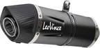 LEOVINCE Slip-On Muffler - Black Stainless Steel 14449EBU