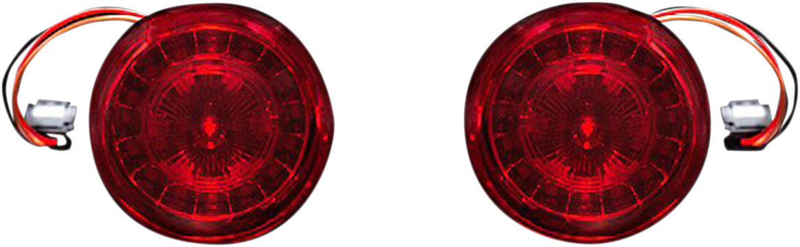 CUSTOM DYNAMICS Rear Turn Signal Insert - JAE Bases / Red 2020-1603