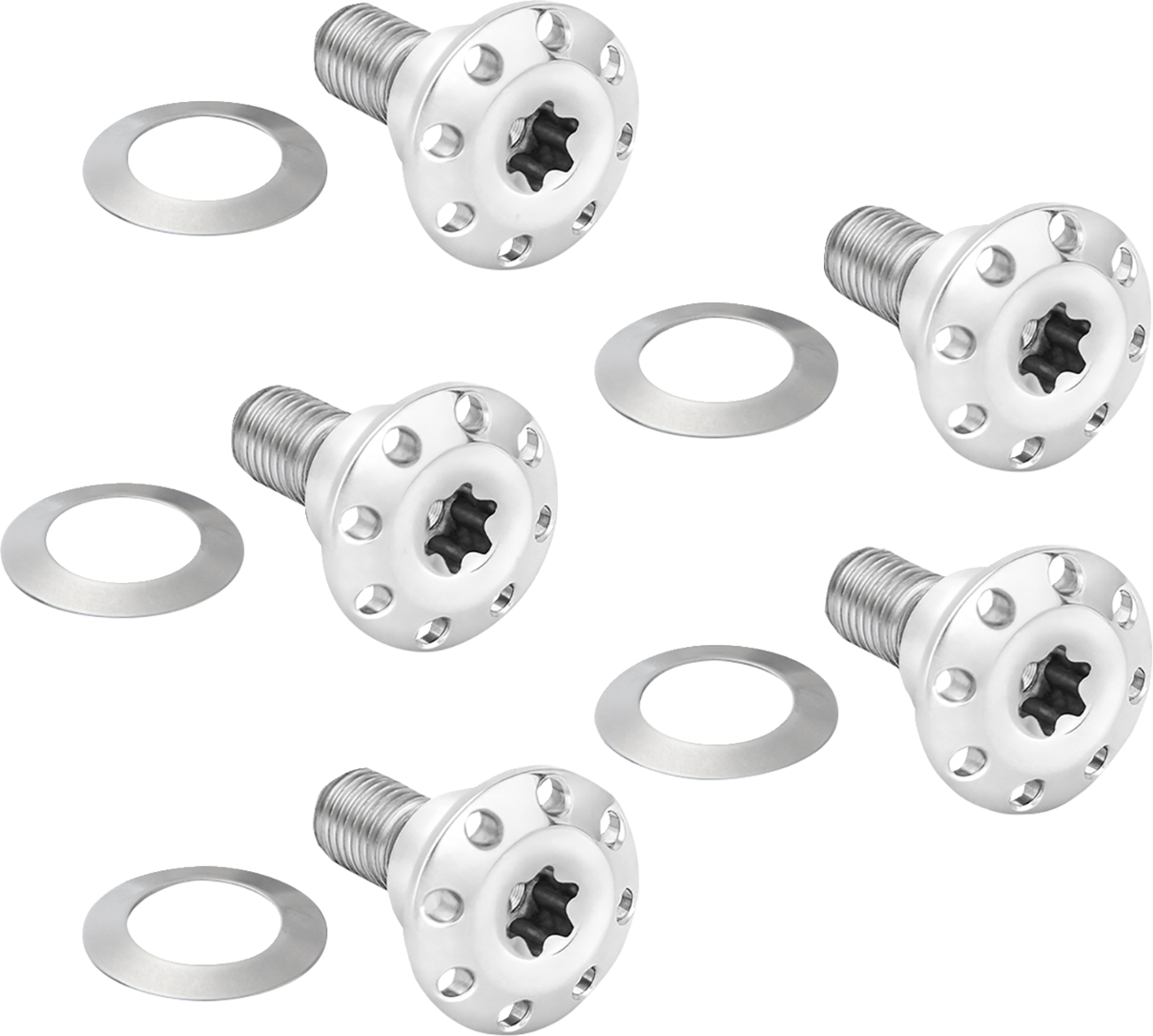 ARLEN NESS Bolt Kit - Holeshot/Front/Floating/Brake Rotor / Spoke Mount / Polished / 5 Pack 2401-1714