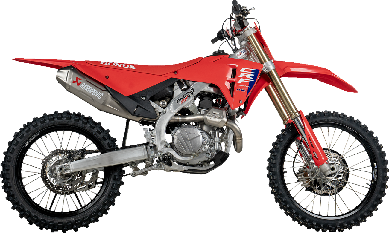 AKRAPOVIC Evolution Line Exhaust System - Titanium - CRF450R/CRF450RX S-H4E1-FDHLT
