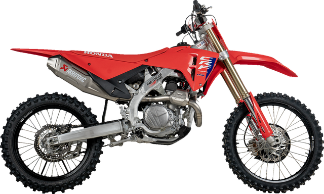 AKRAPOVIC Evolution Line Exhaust System - Titanium - CRF450R/CRF450RX - Honda CRF450R; Honda CRF450RX S-H4E1-FDHLT
