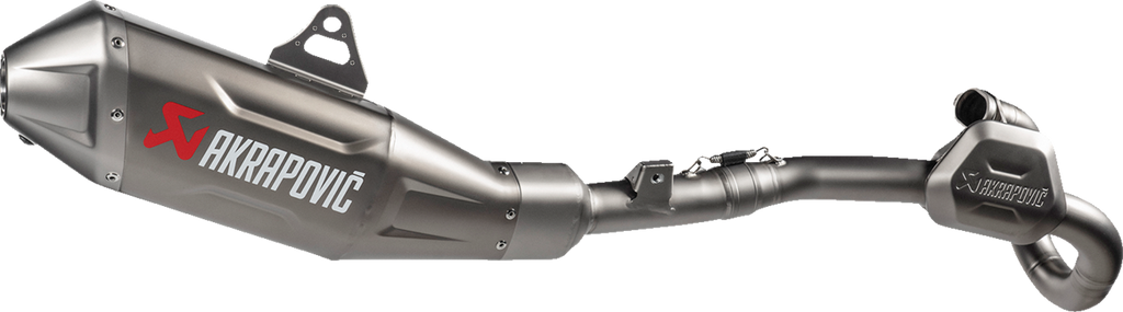 AKRAPOVIC Evolution Line Exhaust System - Titanium - CRF450R/CRF450RX S-H4E1-FDHLT