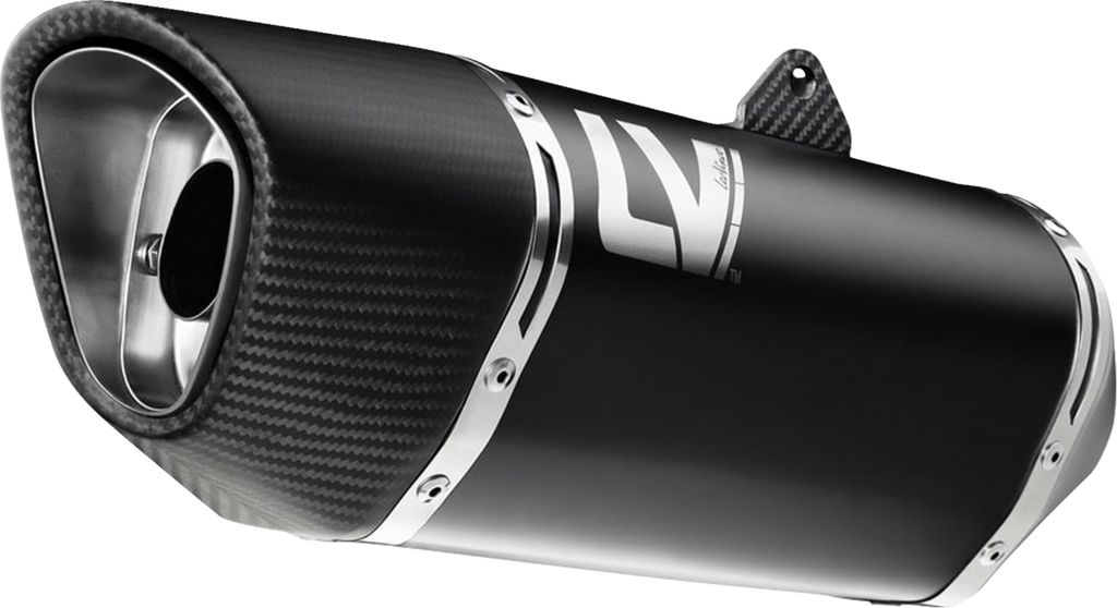 LEOVINCE LV-14 R Exhaust System - 3-into-1 - Black - Street Triple 766 R/RS 15608BU