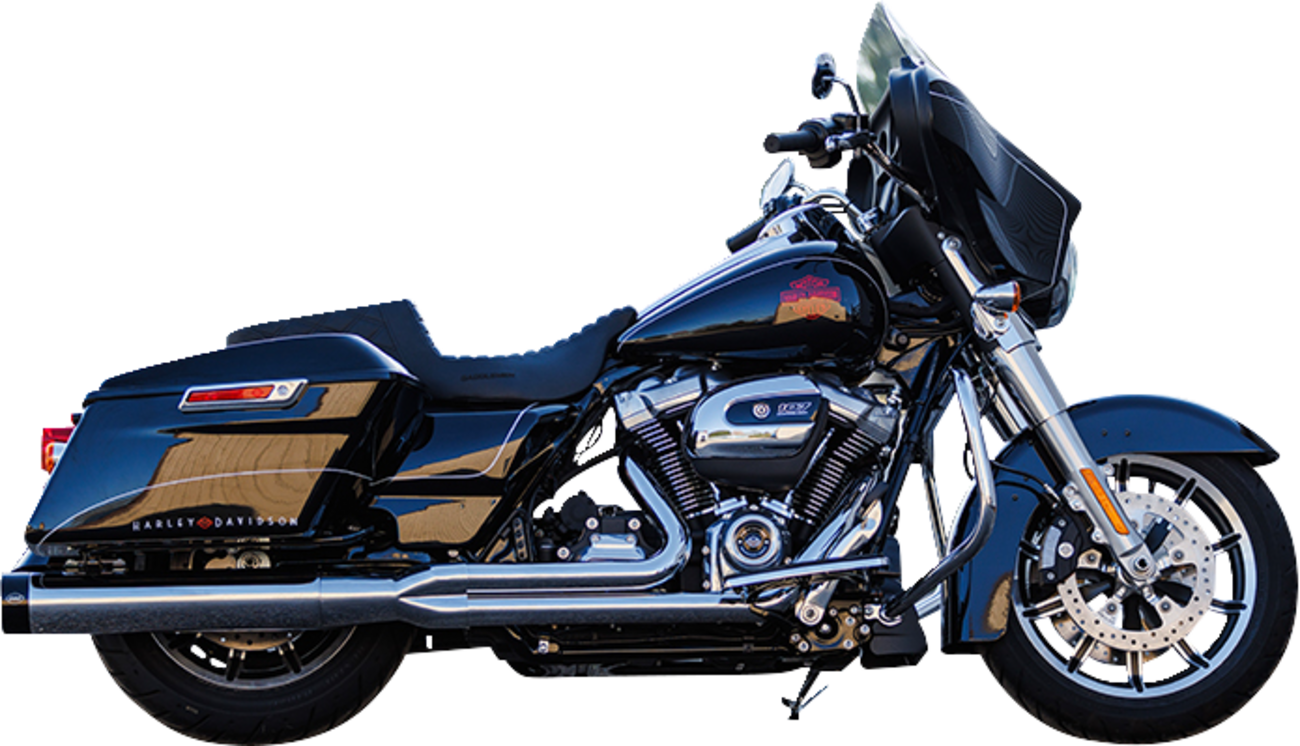S&S CYCLE 2-into-1 Sidewinder Exhaust System - 50-State - Chrome - M8 Touring 550-0758
