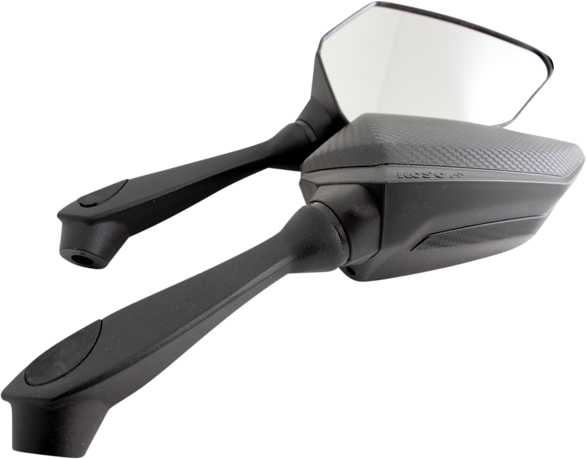 KOSO NORTH AMERICA Sprint Mirror - Mirrors / Sprint / Side View / Kidney / Black 0640-1442