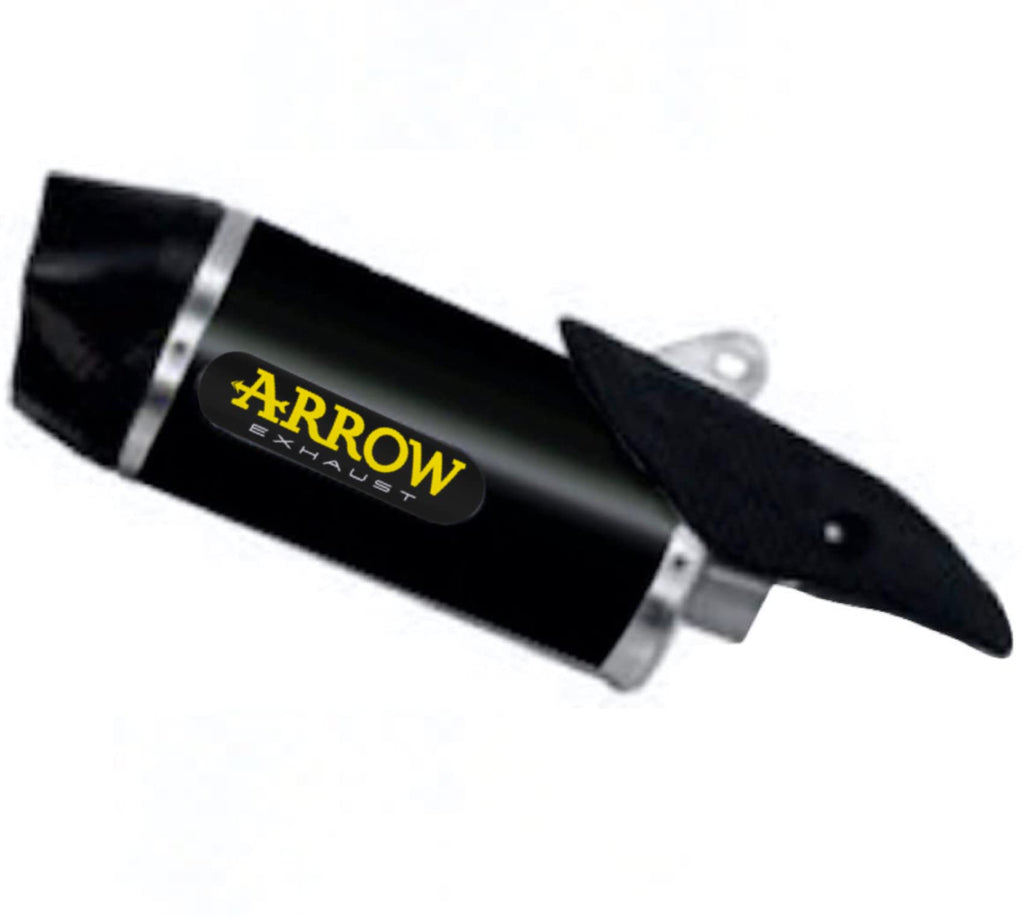 71829akn Arrow Yamaha Yzf R1 15-25 Homologated Aluminium Dark Indy Race Silencer With Carbon End Cap For Original Collectors