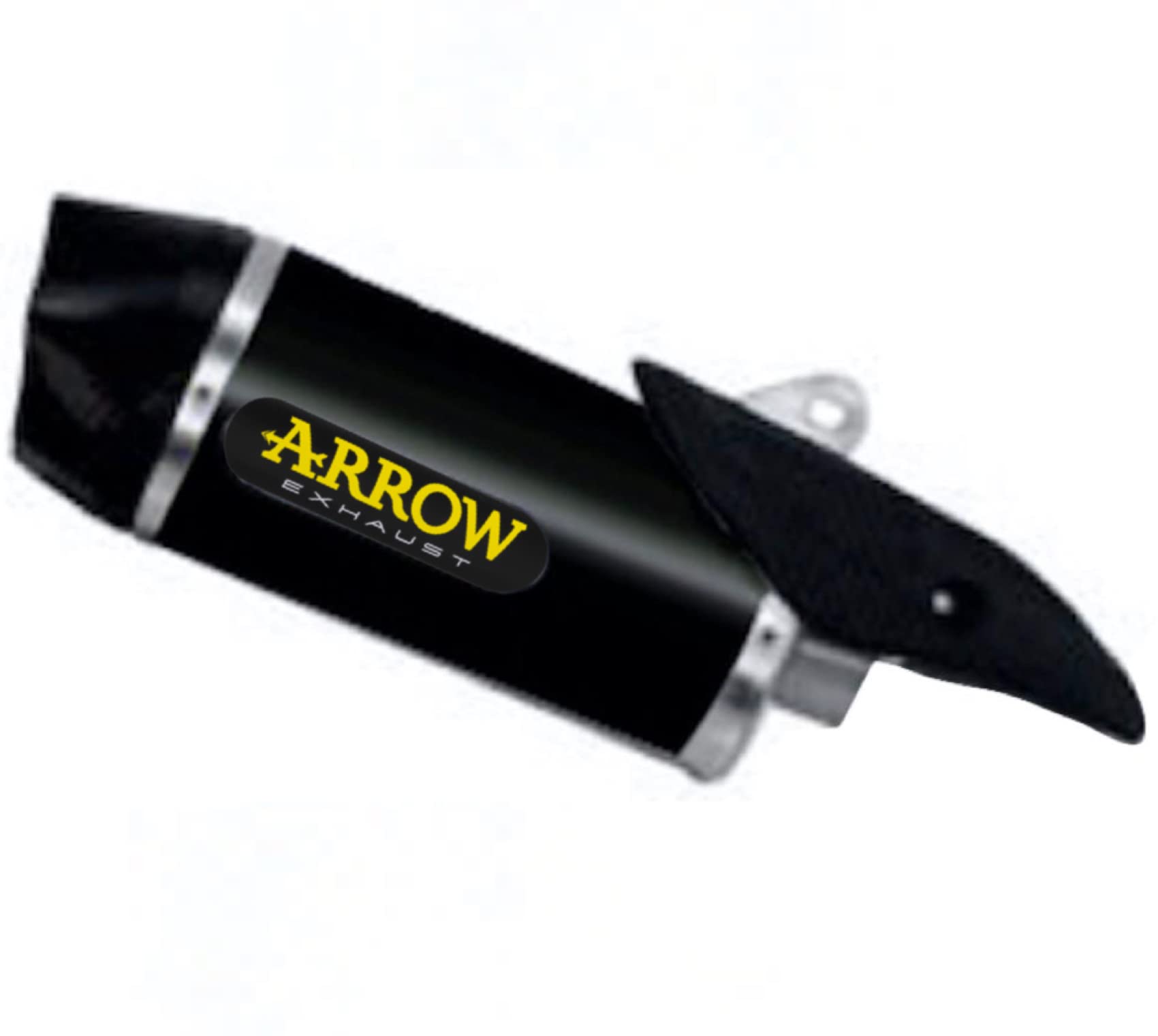 71829akn Arrow Yamaha Yzf R1 15-25 Homologated Aluminium Dark Indy Race Silencer With Carbon End Cap For Original Collectors