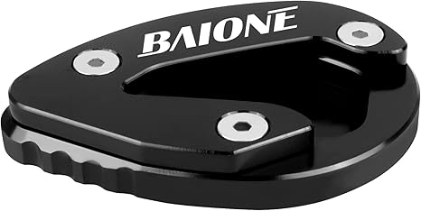 Worldmotop Motorcycle Kickstand Pad Support Foot Pad Replacement for Ducati Panigale 959 899 1199 1299 V2 Enlarger Extension Side Stand Plate (black)