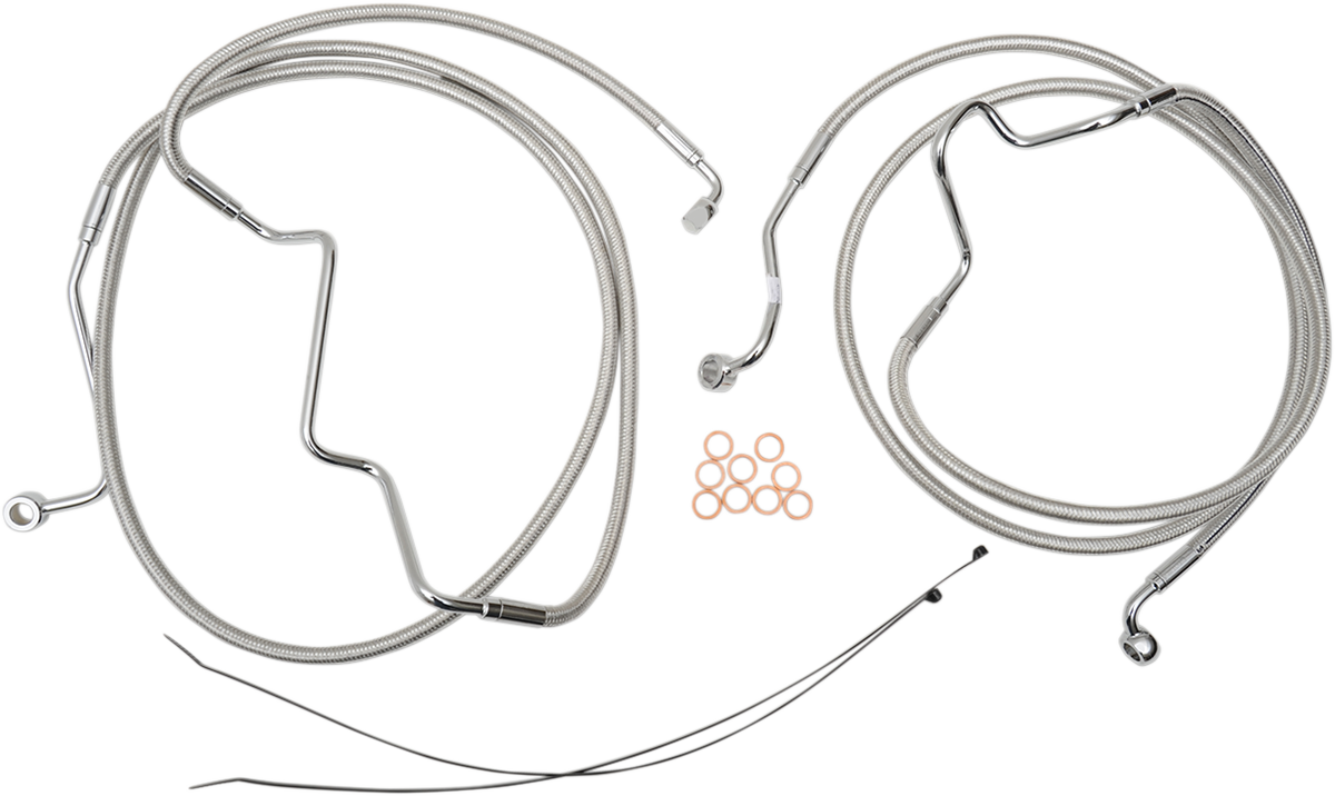 MAGNUM SHIELDING Designer Series Front Lower Brake Line Kit