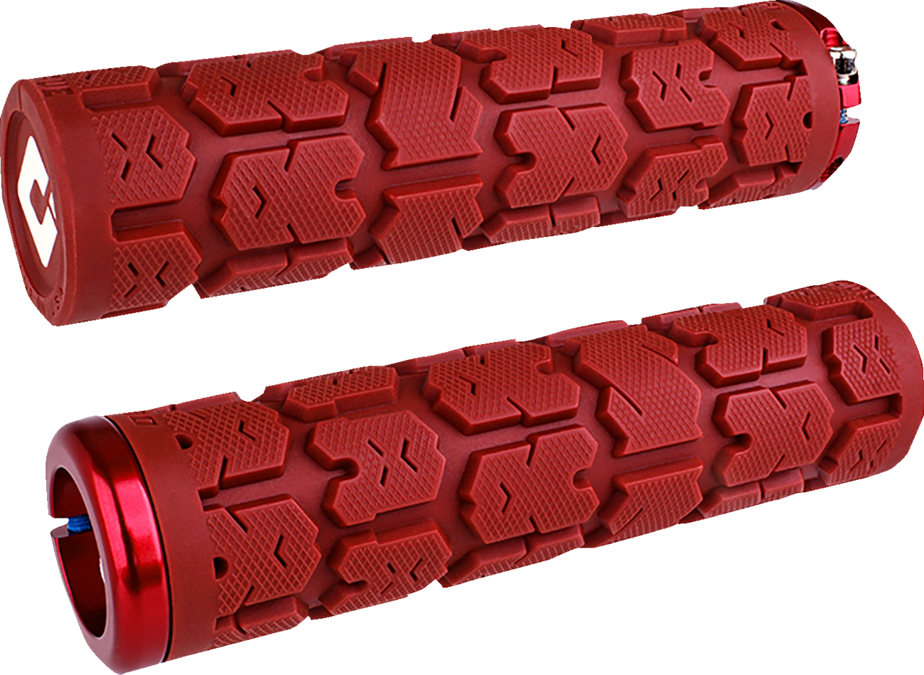ODI Rogue 2.1 Lock-On Grips - PWC - Dark Red/Red L33RGDR-R
