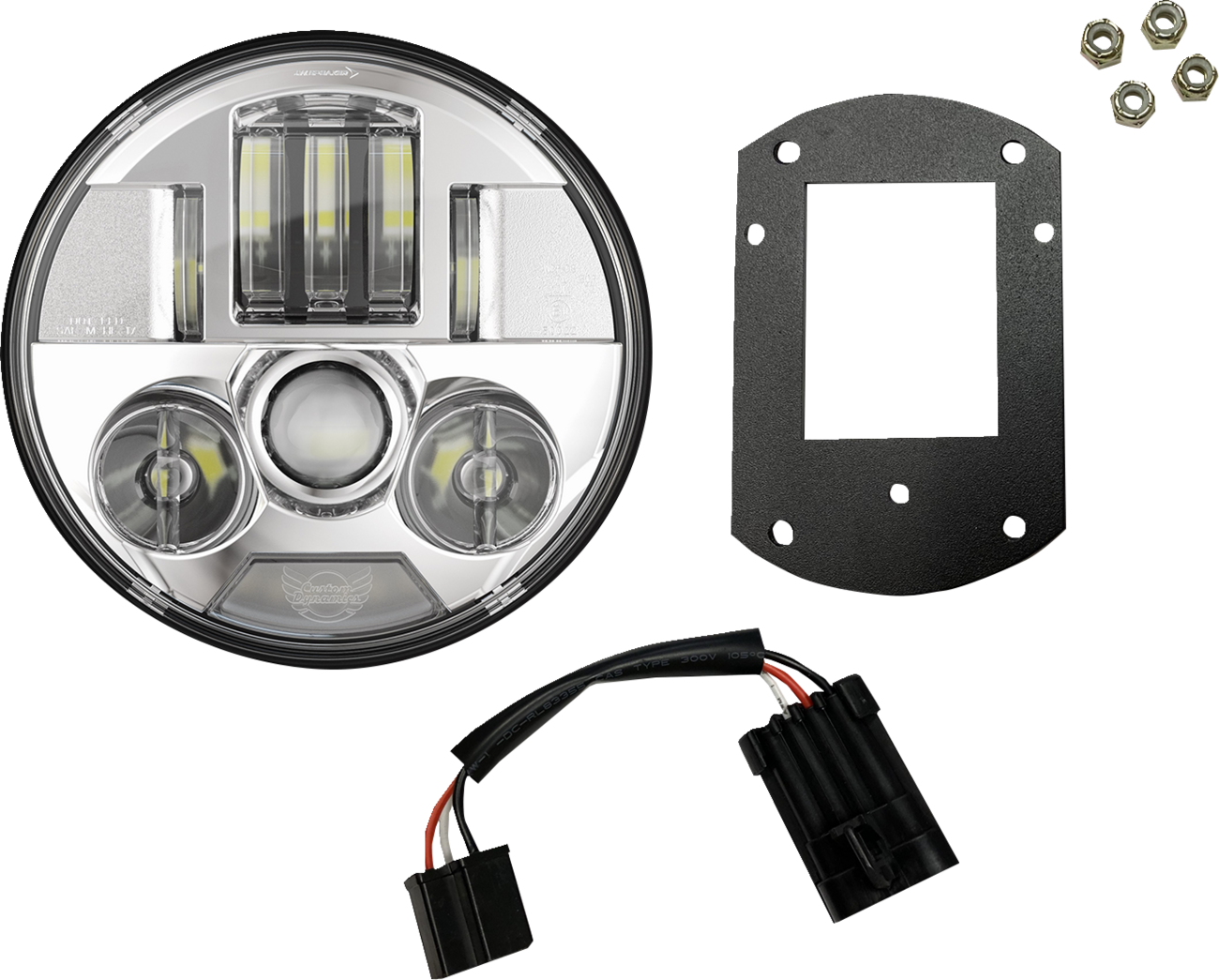 CUSTOM DYNAMICS ProBEAM® Headlight Kit - 5-3/4" / Chrome / FXLRST/FXRST 2001-2739