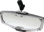 SEIZMIK Halo R Rear View Mirror with Cast Aluminum Bezel/LED Cabin Light - CF Moto - Mirror / Halo R / Rear View w/LED Cabin Light / Rectangle / Black w/Silver Bezel / Each / CF M