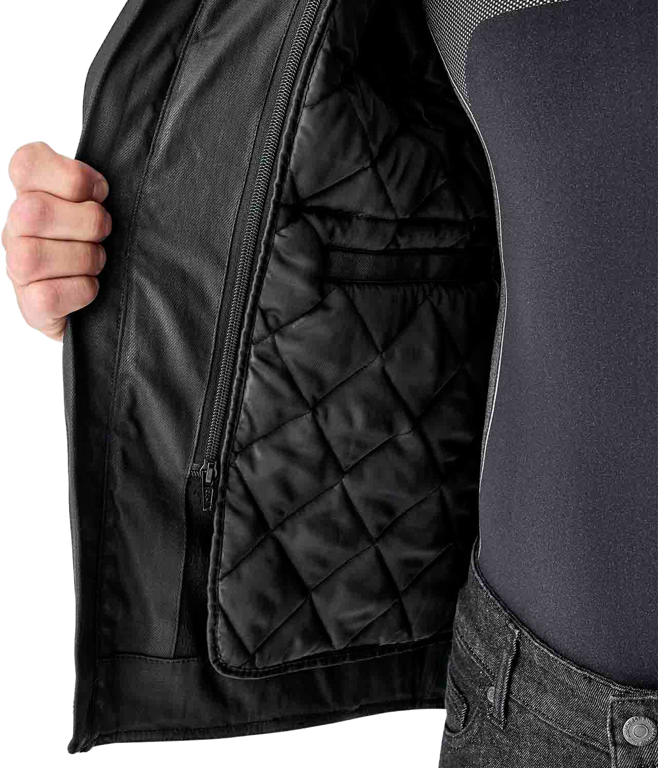 RST Brixton CE Men's Textile Jacket - Black - View 2