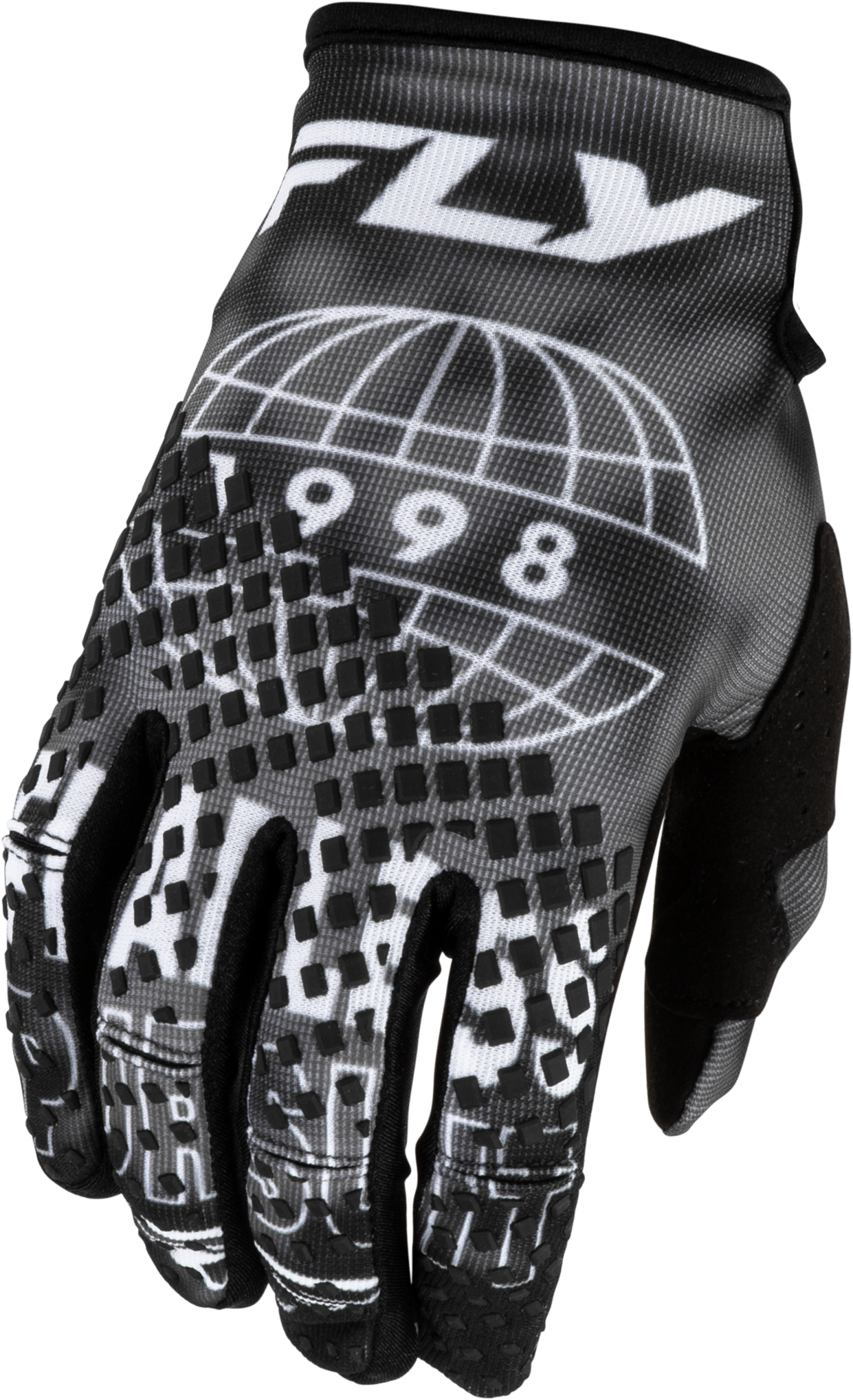 FLY Racing Kinetic Blur Gloves (2027) - Black / Grey - View 1