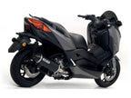 53523ANN Arrow Yamaha X-Max 300 '17/20 Homologated Aluminium Dark Urban Silencer With Dark Stainless Steel End Cap