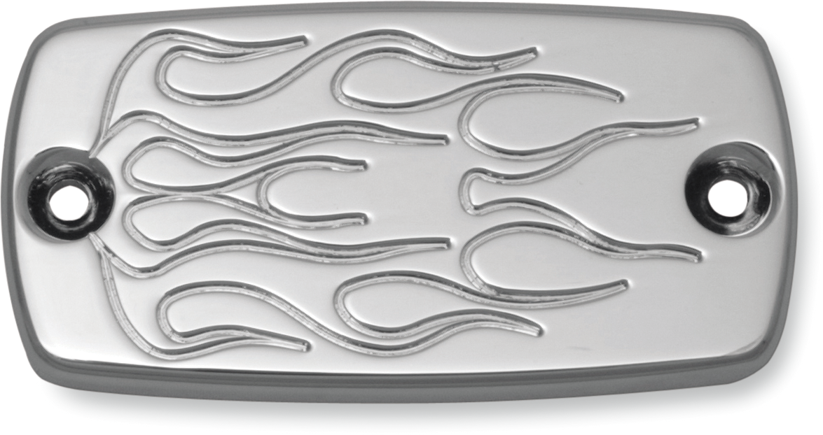 BARON Master Cylinder Cover - Smooth / Honda/Yamaha / Chrome 1731-0147
