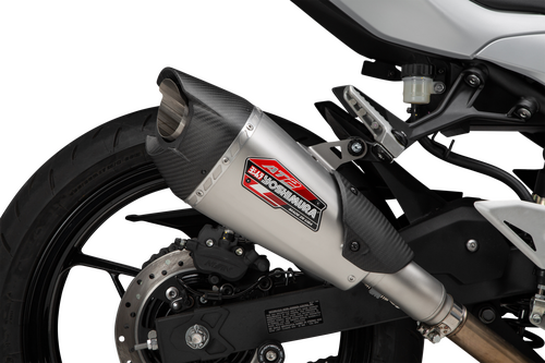 Yoshimura Ninja 500/400 / Z500/400 18-26 AT2 Stainless Slip-On Exhaust, w/ Stainless Muffler
