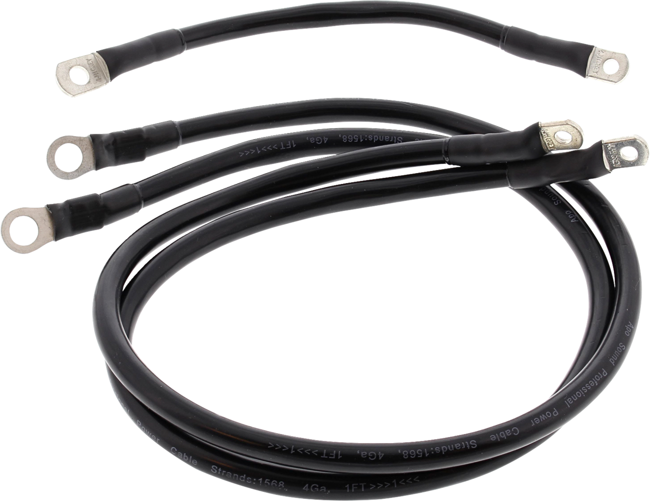 ALL BALLS Battery Cable Kit - Black 2113-1006