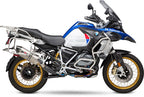 Yoshimura R1200GS/R1250GS 13-22 R-77 Stainless Slip-On Exhaust, w/ Stainless Muffler