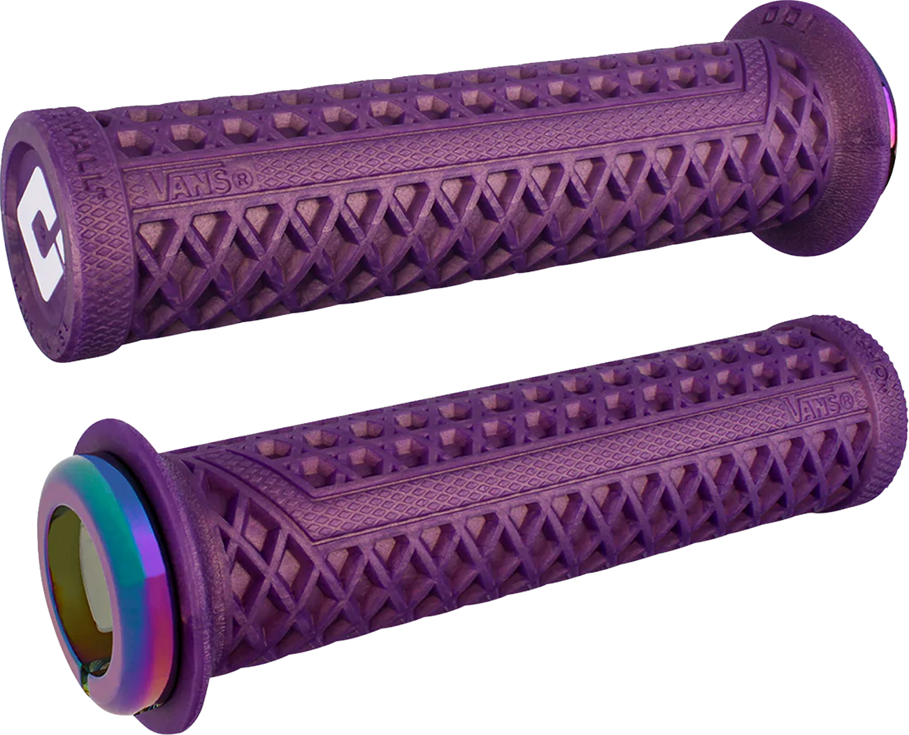 ODI Vans v2.1 Lock-On Grips - ATV - Purple/Oil Slick D33VNIP-OS