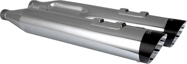 Vance & Hines Razorback 450 Slip-On Mufflers - Chrome 17960 - Harley-Davidson Touring Including 2024 117 and 121 Models - 2017-2024