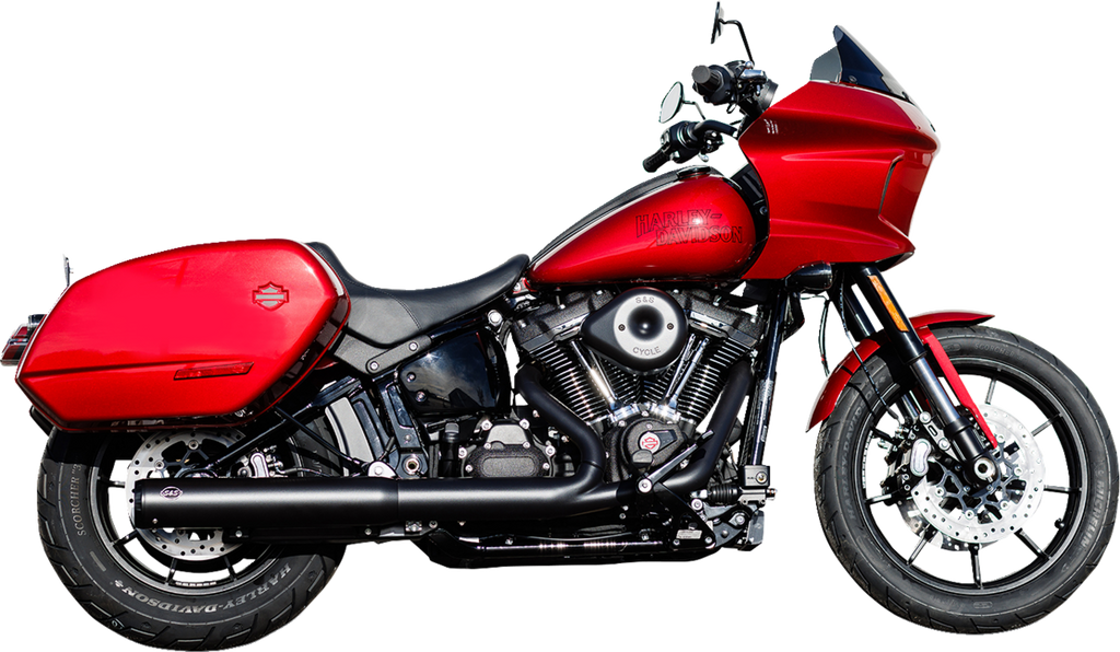 S&S CYCLE Grand National Slip-On Muffler - 50 State - 4" Black - M8 Softail 550-1159