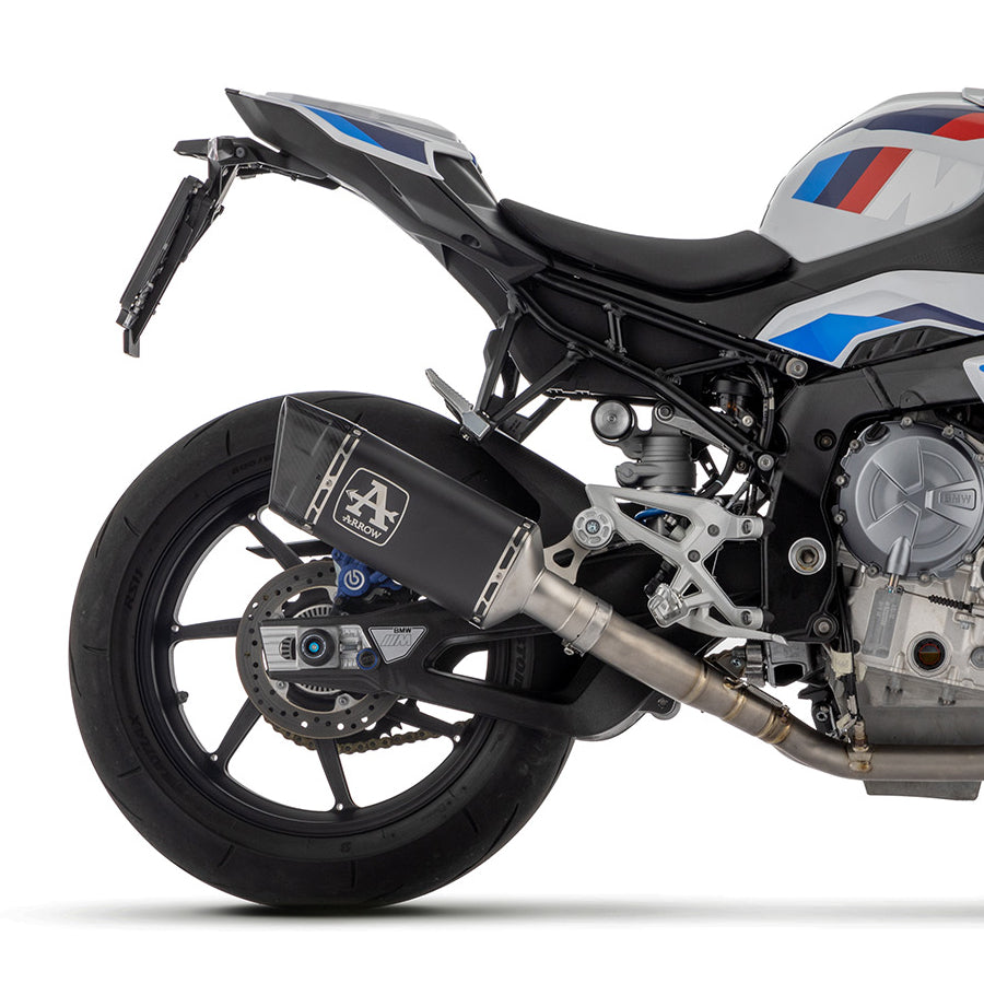 71006PTN Arrow RACING Pista Slip-on Exhaust, Titanium Dark for BMW M/S1000RR 20-25