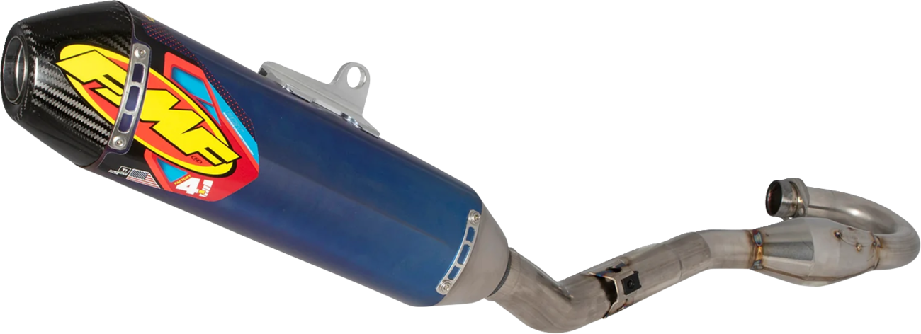 FMF Factory 4.1 RCT Exhaust System - Anodized - Carbon End Cap - Megabomb - Honda CRF250R/RX 041621