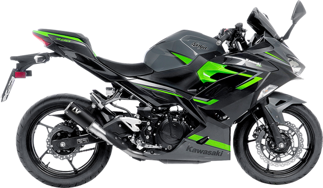 LeoVince LV Corsa S Black Edition Slip-On Muffler - Kawasaki Ninja 400/500 15400SBU 2018-2026