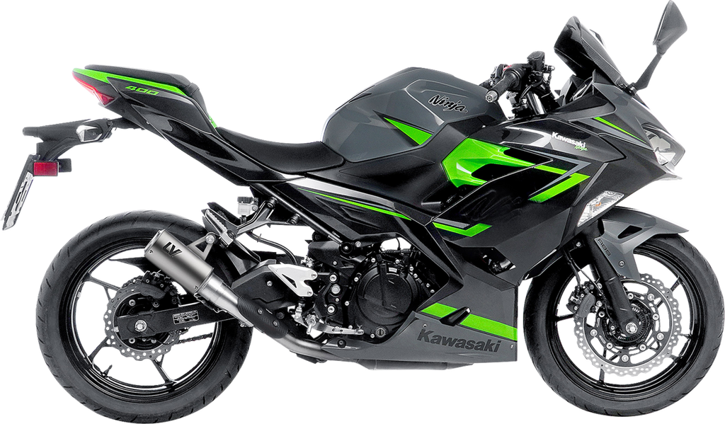 LEOVINCE LV Corsa S Slip-On Muffler - Titanium - Kawasaki Ninja 400/500 15400STU