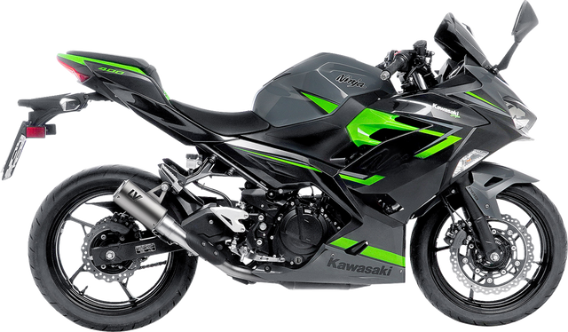 LeoVince LV Corsa S Slip-On Muffler - Titanium - Kawasaki Ninja 400/500 15400STU 2018-2026