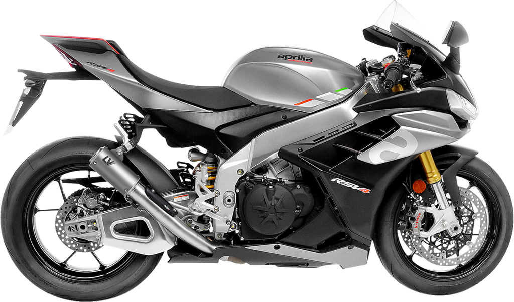 LEOVINCE LV Corsa S Slip-On Muffler - Titanium - Aprilia RSV4 Tuono V4 15401STU
