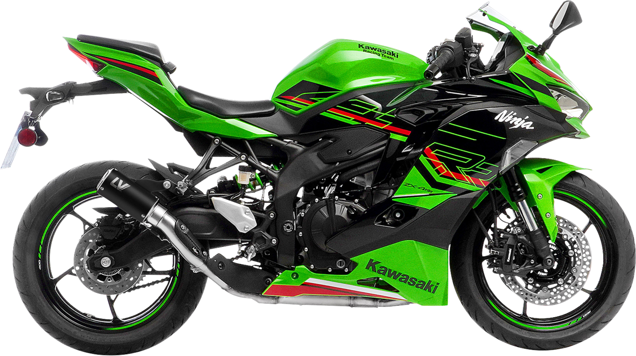 LEOVINCE LV Corsa S Black Edition Slip-On Muffler - Kawasaki ZX-4R/RR 15409SBU