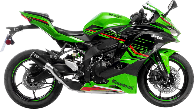 LEOVINCE LV Corsa S Black Edition Slip-On Muffler - Kawasaki ZX-4R/RR 15409SBU 2023-2026