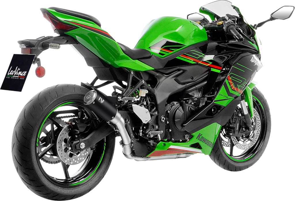 LEOVINCE LV Corsa S Black Edition Slip-On Muffler - Kawasaki ZX-4R/RR 15409SBU