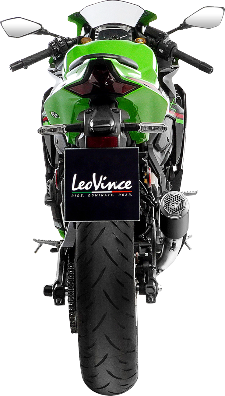 LEOVINCE LV Corsa S Black Edition Slip-On Muffler - Kawasaki ZX-4R/RR 15409SBU