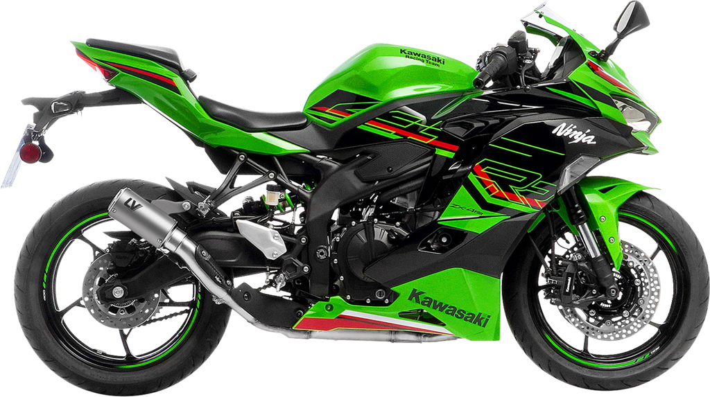 LEOVINCE LV Corsa S Slip-On Muffler - Titanium - Kawasaki ZX-4R/RR 15409STU