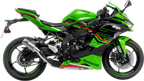 LEOVINCE LV Corsa S Slip-On Muffler - Titanium - Kawasaki ZX-4R/RR 15409STU
