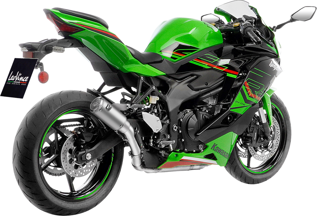 LEOVINCE LV Corsa S Slip-On Muffler - Titanium - Kawasaki ZX-4R/RR 15409STU