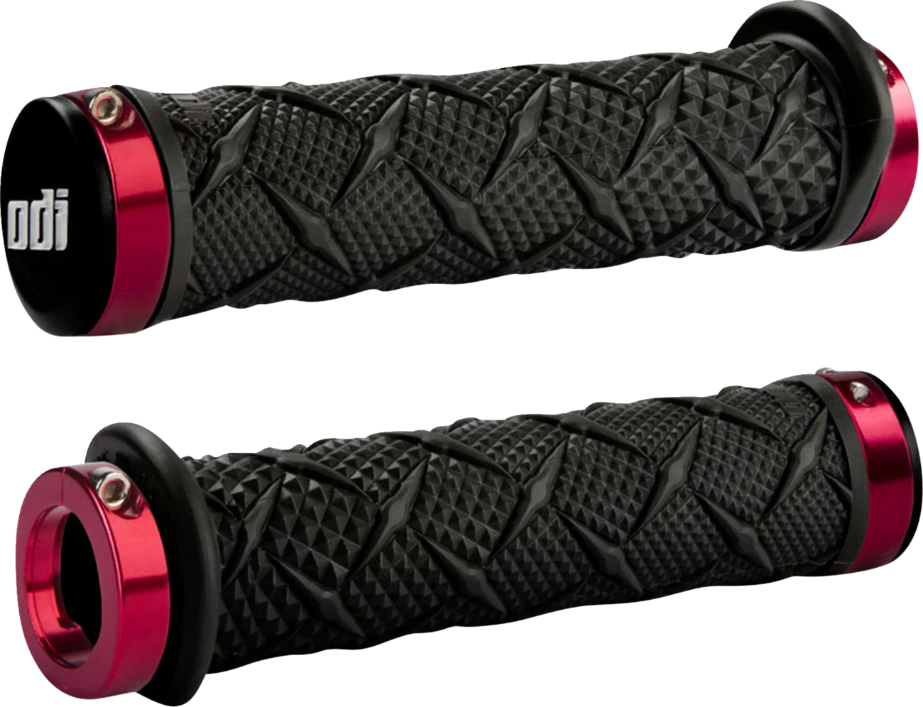 ODI Grips - Xtreme - Lock-On - Black/Red J30XTB-R