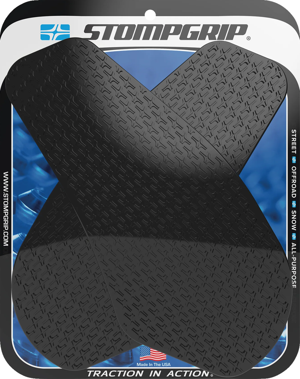 STOMPGRIP Tank Grips - Icon - Black - Yamaha - YZF - '03-'05 55-14-0004B