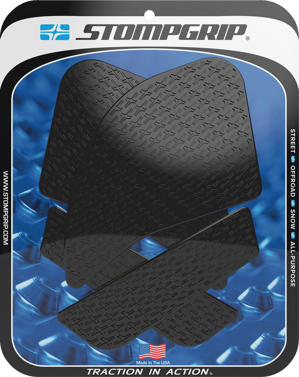 STOMPGRIP Tank Grips - Icon - Black - Kawasaki - Ninja '20-'24 55-14-0178B