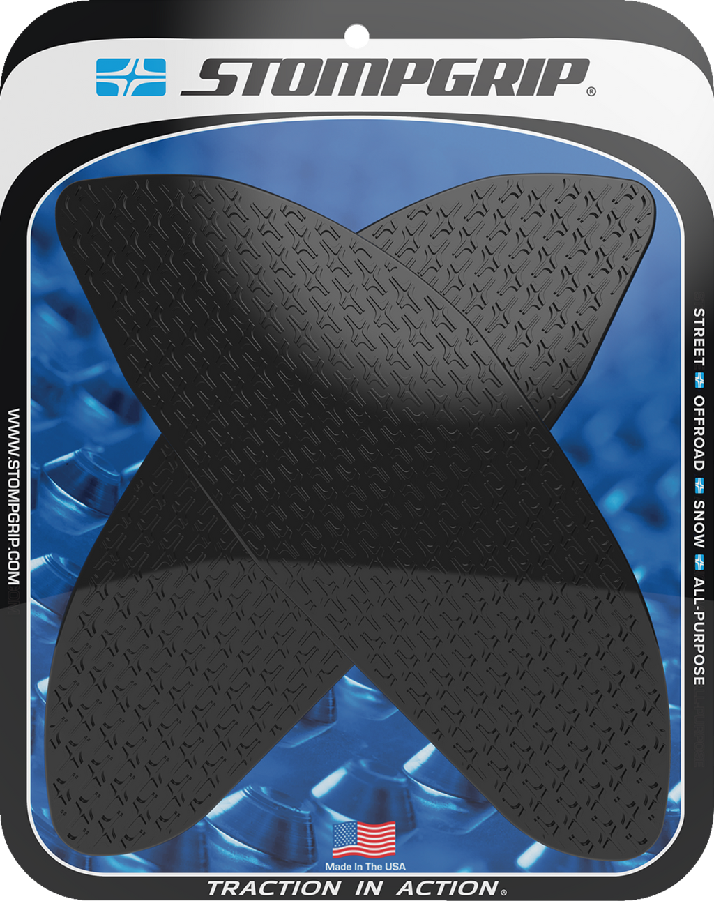 STOMPGRIP Tank Grips - Icon - Black - Aprilia - RSV4/Tuono '21-'25 55-14-0180B