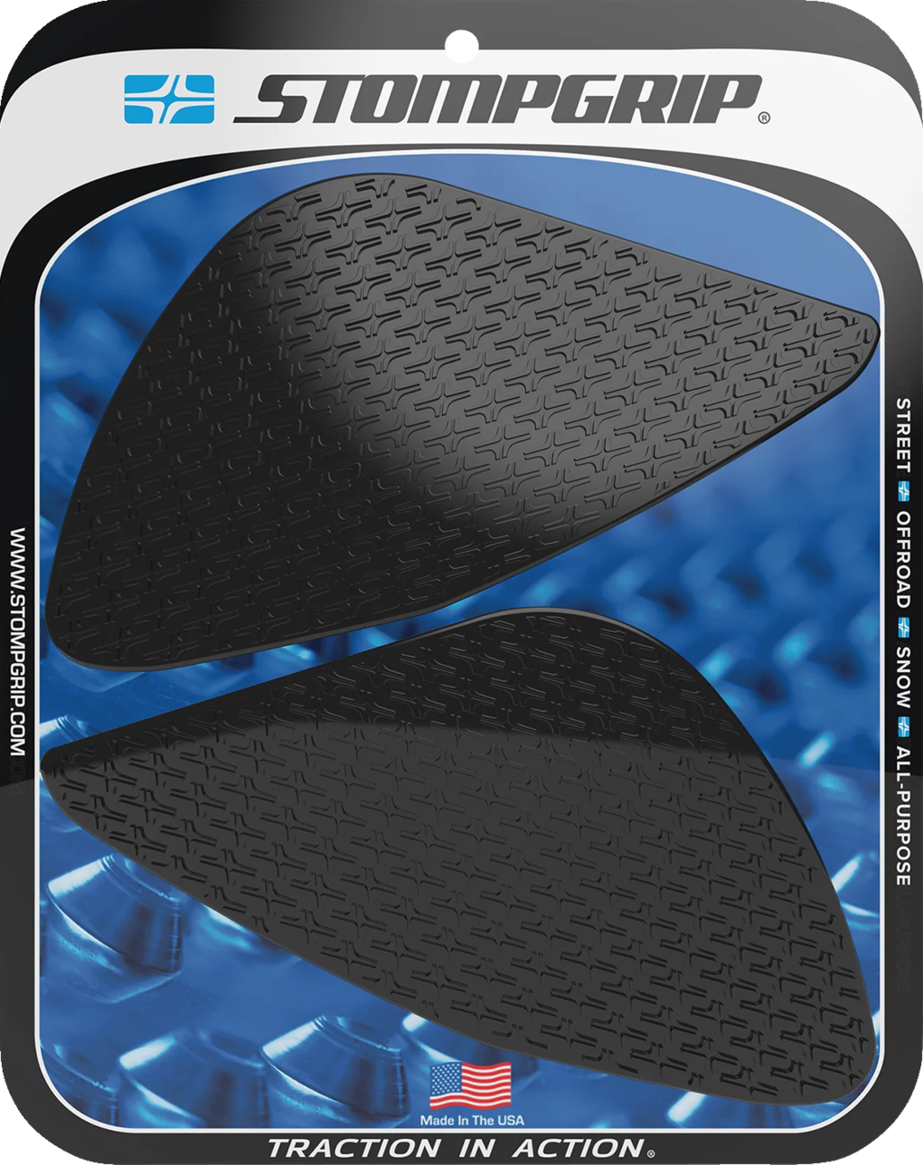 STOMPGRIP Tank Grips - Icon - Black - Triumph - Speed '21-'25 55-14-0183-1B