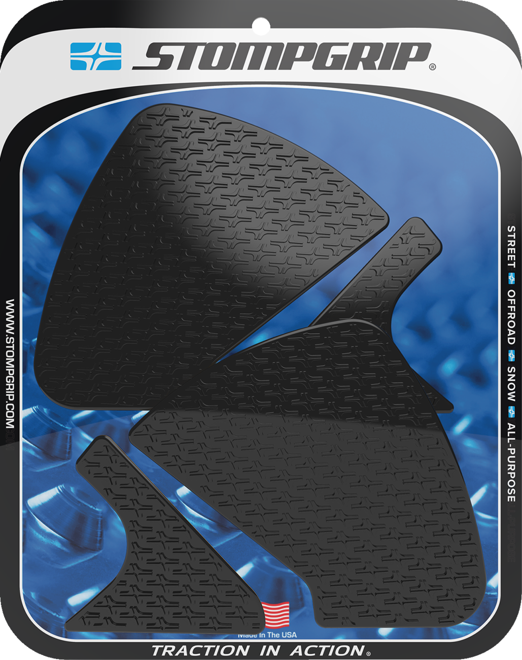STOMPGRIP Tank Grips - Icon - Black - Ducati - Monster '21-'25 55-14-0184B