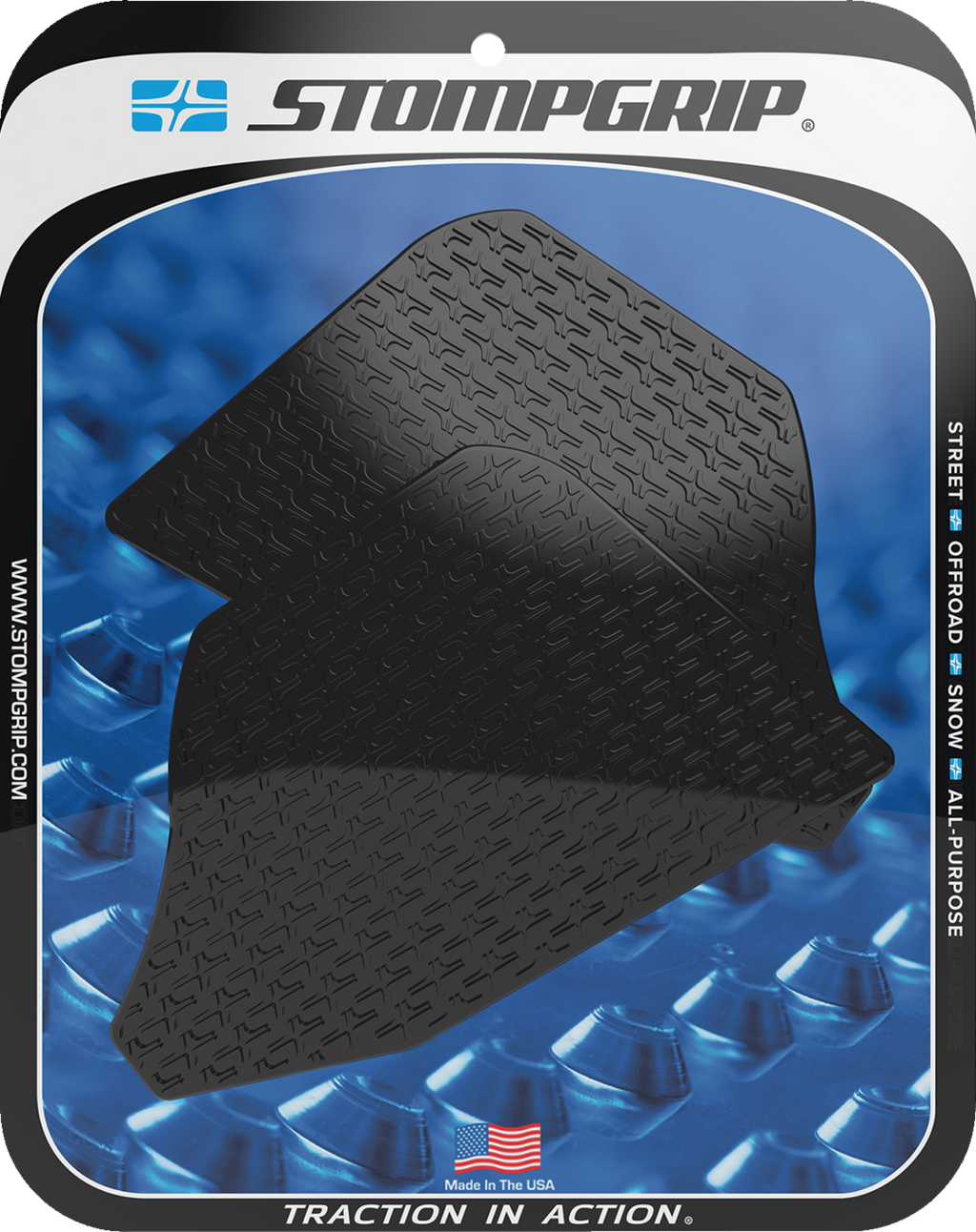 STOMPGRIP Tank Grips - Icon - Black - Ducati - Multistrada '22-'25 55-14-0185B