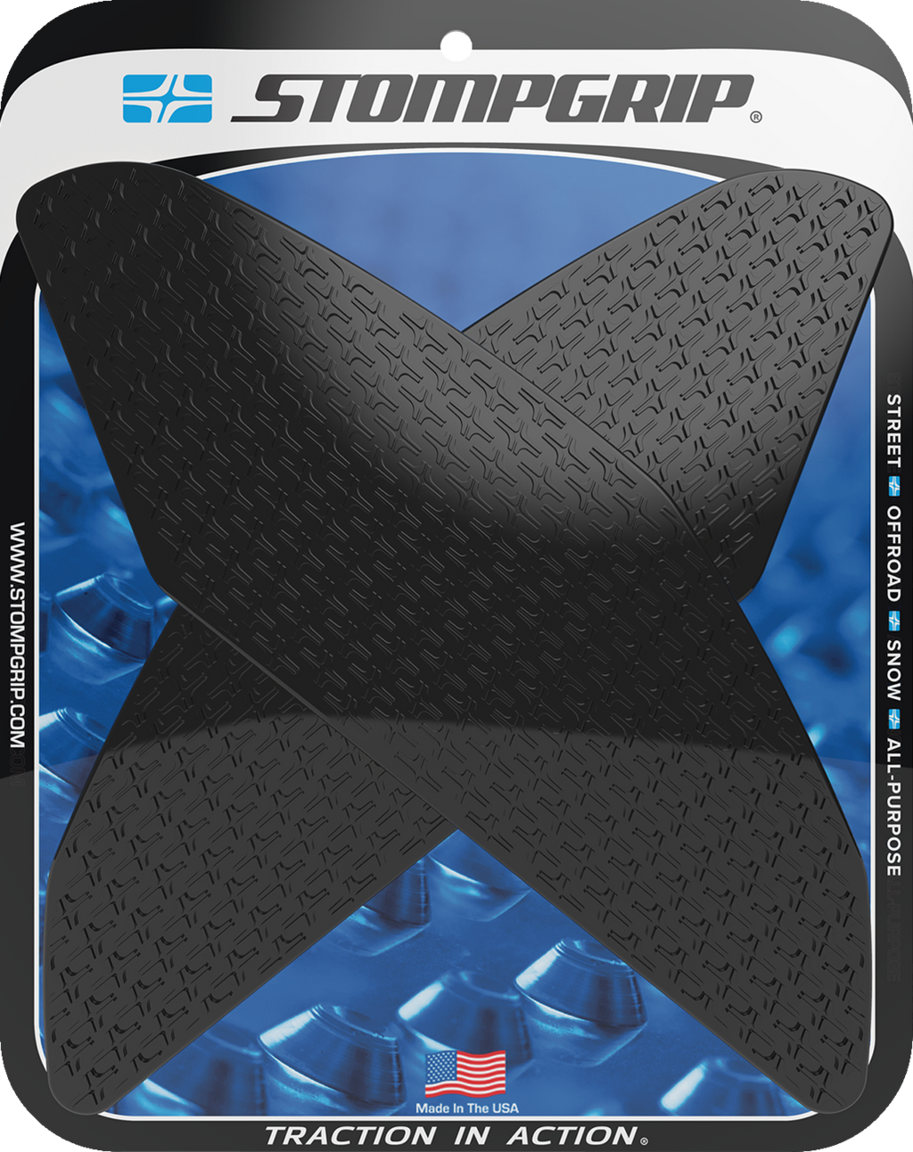 STOMPGRIP Tank Grips - Icon - Black - Suzuki - GS '22-'25 55-14-0188B