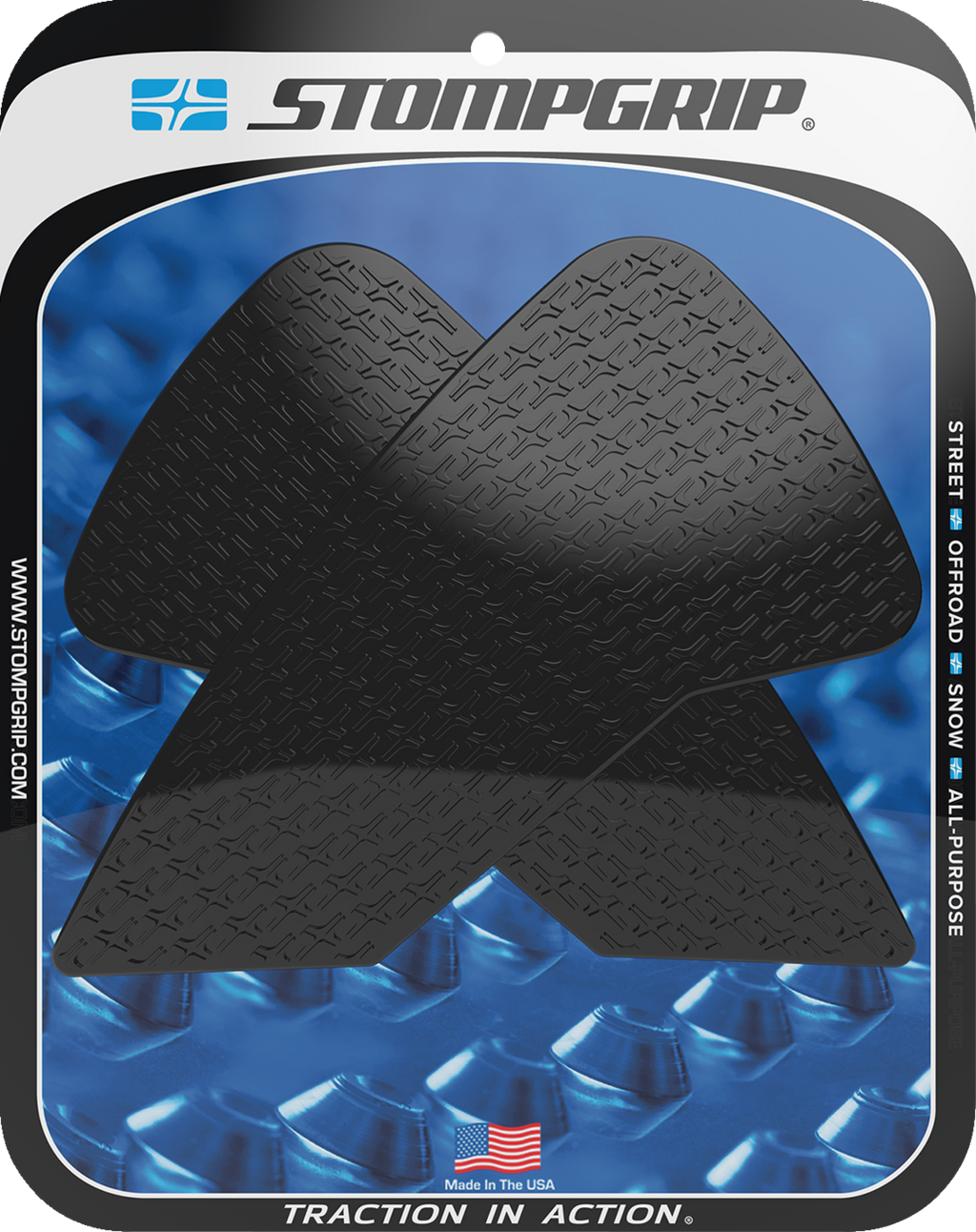 STOMPGRIP Tank Grips - Icon - Black - Honda - CRF '21-'25 55-14-0189B